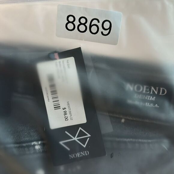 NWT NOEND Denim Men’s Charcoal Harrison Skinny Stretch Denim Jeans - Size 36 - Picture 13 of 13